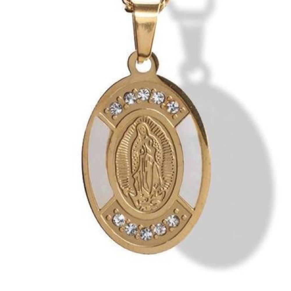 Virgen Mary pendant with Pearl details - Picture 7 of 8